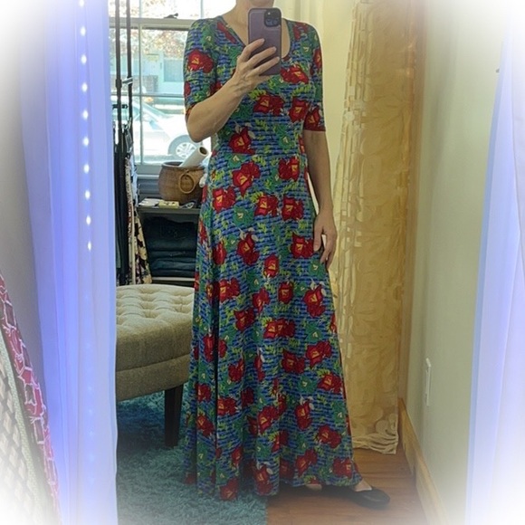 💕NWT Beautiful Lularoe Ana Floral Maxi Dress💕 - Picture 4 of 12